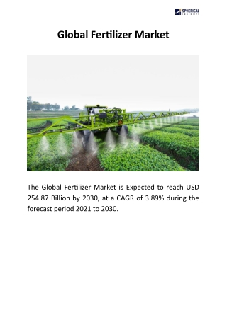Global Fertilizer Market – Industry Size, Share, Trends, and Forecast (2024-2032