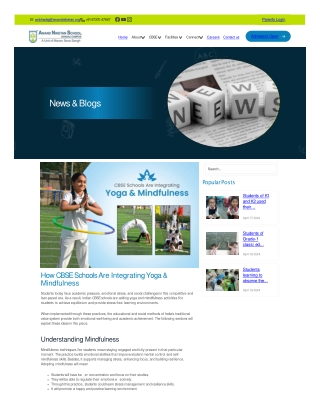 Integrating Mindfulness Activities in CBSE Schools