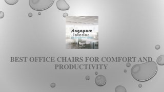 Best Office Chairs for Comfort and Productivity