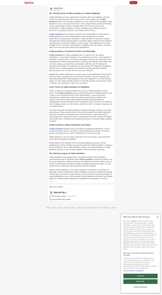 Use Of Indian Jewellery in Indian Weddings