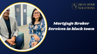 Mortgage Broker Services in black town