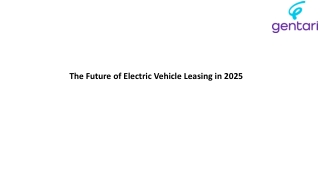 The Future of Electric Vehicle Leasing in 2025