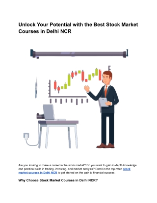 Unlock Your Potential with the Best Stock Market Courses in Delhi NCR
