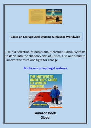 Books on Corrupt Legal Systems & Injustice Worldwide
