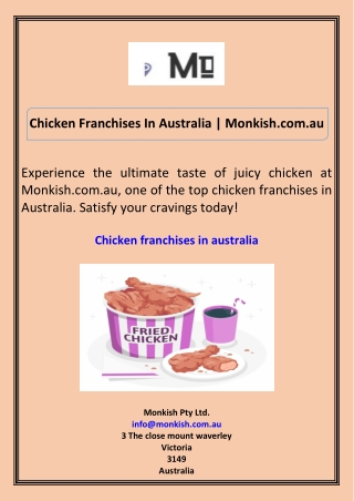 Chicken Franchises In Australia Monkish.com.au