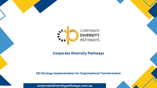 DEI Strategy Implementation for Organizational Transformation