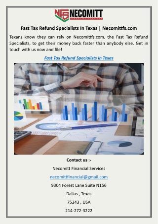 Fast Tax Refund Specialists In Texas Necomittfs.com