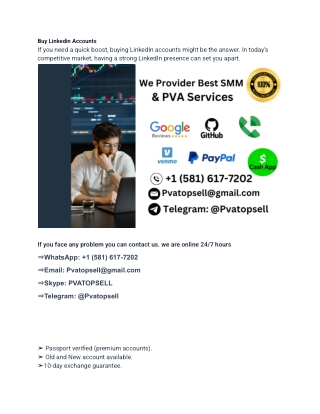 Benefits Of Buying Linkedin Accounts