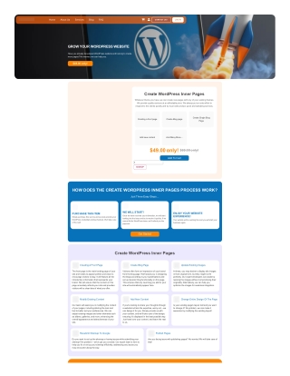 WordPress Inner Page Design Services – Fix Web Issue