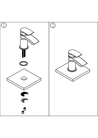 Basin Mixer Double Support - Installation Manual