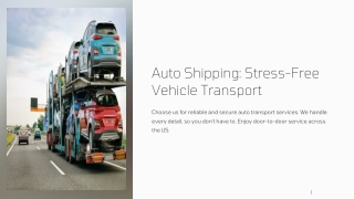 Auto Shipping Service