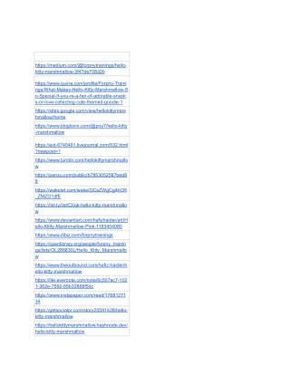 Hello Kitty Marshmallow