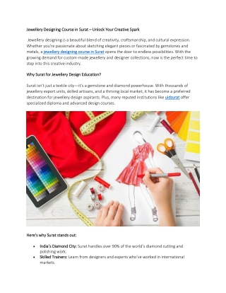 PG Diploma Fashion Design