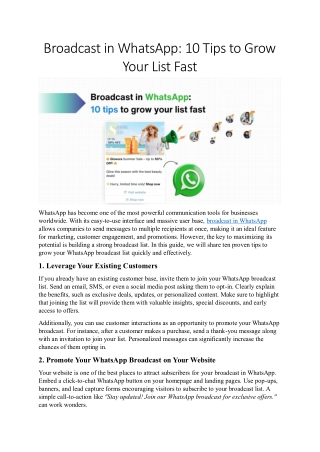 Boost Customer Reach with Bytepaper’s Broadcast in WhatsApp Feature