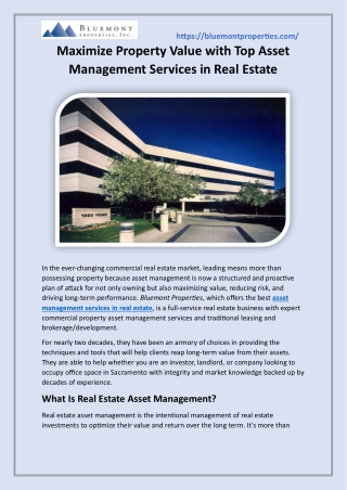 Maximize Property Value with Top Asset Management Services in Real Estate