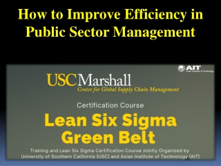 How to Improve Efficiency in Public Sector Management
