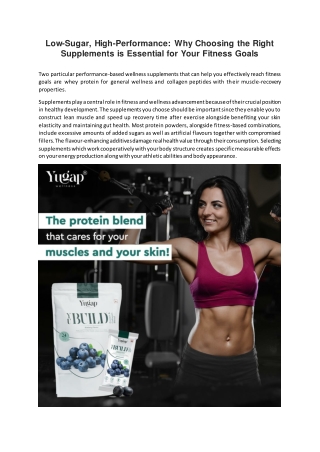 Yugap Yubuild - Whey Protein Blend With Collagen