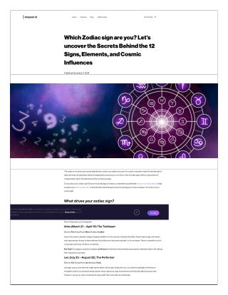 Which Zodiac Sign Are You Discover the Secrets of the 12 Signs & Their Cosmic Powers