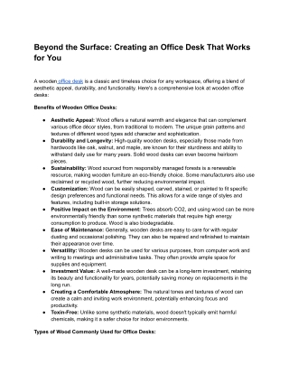 Beyond the Surface_ Creating an Office Desk That Works for You