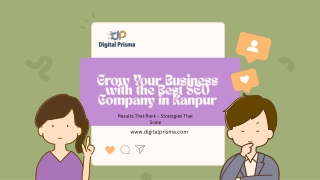 Grow Your Business with the Best SEO Company in Kanpur