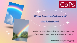 What Are the Colours of the Rainbow?