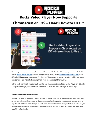 Best Video Player on iOS - ASD Rocks Player