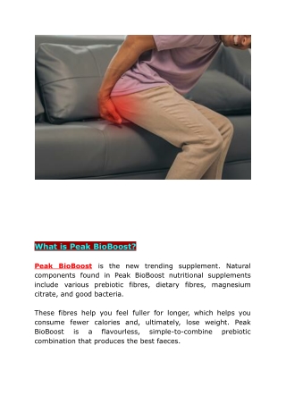 “Feel Lighter, Healthier, and More Regular with Peak BioBoost’s Prebiotic Power”