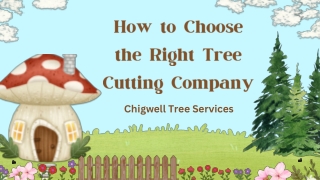How to Choose the Right Tree Cutting Company