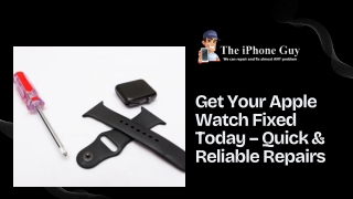 Get Your Apple Watch Fixed Today – Quick & Reliable Repairs