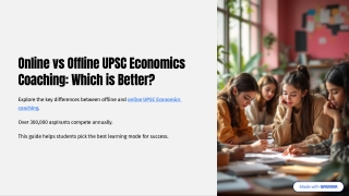 online vs offline upsc economics coaching which is better