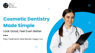 Cosmetic Dentistry Made Simple – Real Results, Real Confidence