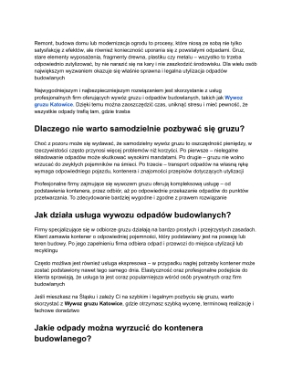 Jak sprawnie pozbyć się odpadów budowlanych z posesji_
