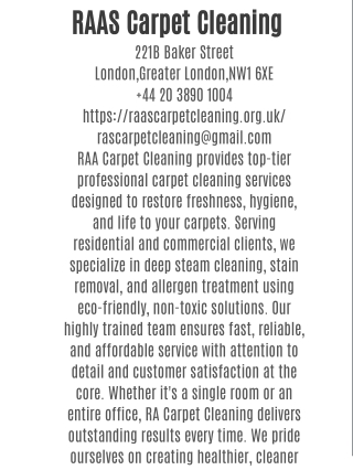 RAAS Carpet Cleaning