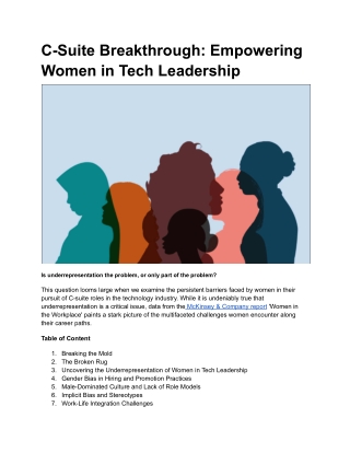 C-Suite Breakthrough_ Empowering Women in Tech Leadership