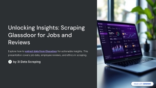 Scrape Glassdoor Jobs and Reviews for Data Driven Insights