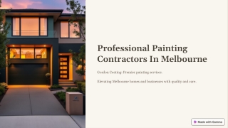 Melbourne’s Trusted Professional Painting Contractors – Gordon Coating