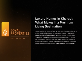 Luxury Homes in Kharadi: What Makes It a Premium Living Destination | Pune