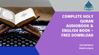 Complete Holy Quran Audiobook & English Book – Free Download