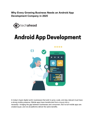 Hire a Top Android App Development Company Today!