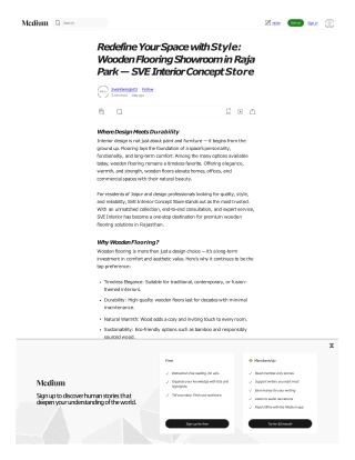 Wooden Flooring Dealer in Raja Park - Sve Interior