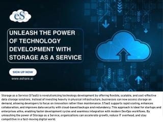 Unlock Tech Growth with Storage as a Service - eShare.ai