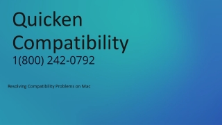 Quicken Compatibility Problems on Mac : How to Resolve Them
