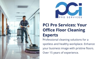Office Floor Cleaning Services | PCI PRO SERVICES