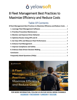 8 Fleet Management Best Practices to Maximize Efficiency and Reduce Costs
