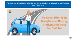 The Business Side of Being a Driving Instructor