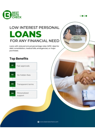 Low Interest Personal Loans for Any Financial Need