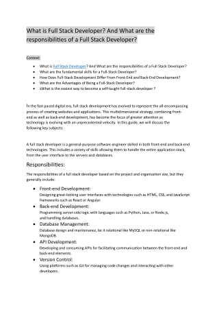 Exploring the Path to Becoming a Java Full Stack Developer: Courses and Training