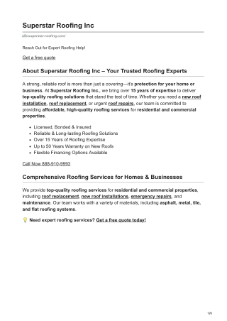 superstar-roofing.com-Superstar Roofing Inc