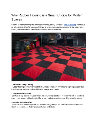 Why Rubber Flooring is a Smart Choice for Modern Spaces (1)