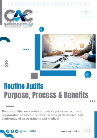 Routine Audits - Purpose, Process & Benefits